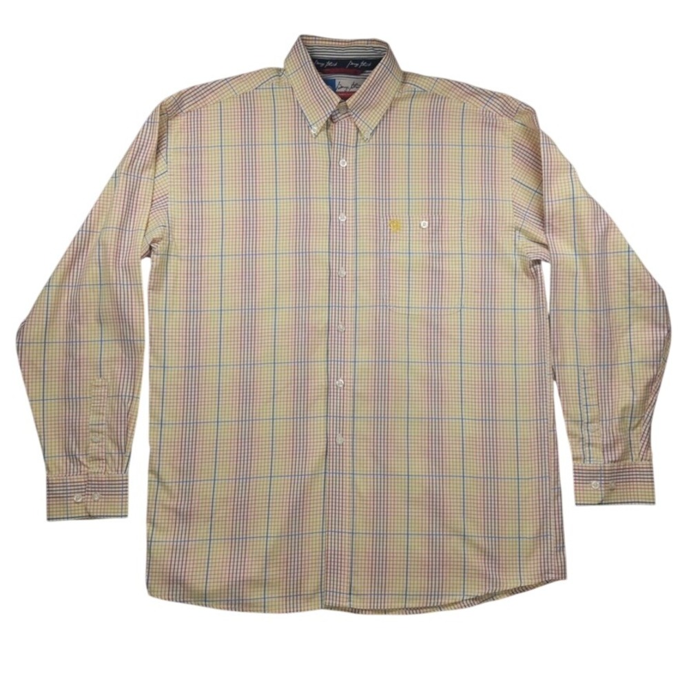 Wrangler George Strait Cowboy Cut Button Up‎ Mens Large Multicolor Plaid Western
